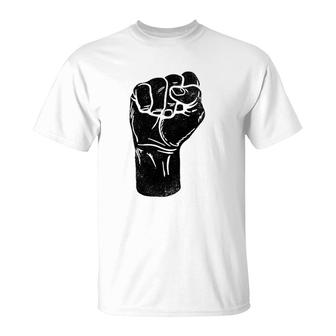 Power Fist Black History Pride Black Lives Matter Africa T-Shirt - Seseable