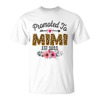 Promoted To Mimi 2022 First Time Mothers New Mom To Be Gift T-Shirt - Seseable