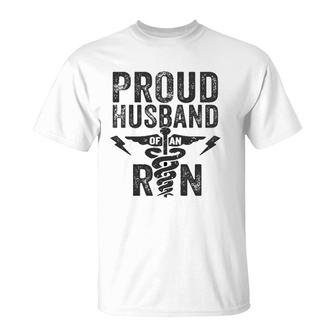 Proud Husband Of An Rn Nurse Frontline Healthcare Hero T-Shirt - Seseable