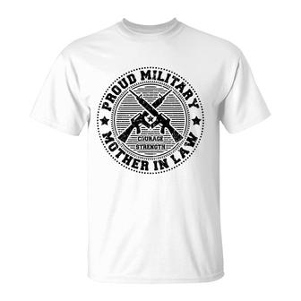 Proud Military Mother In Law - Family Of Soldiers Vets T-Shirt - Seseable