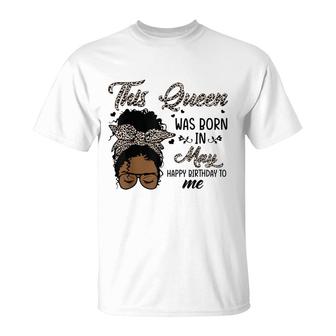 Queen Was Born In May Black Girl Birthday Mothers Day T-Shirt - Seseable