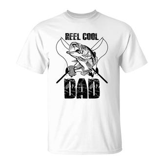 Reel Cool Papa Fishing Dad Gifts Fathers Day Fisherman Fish T-Shirt - Seseable