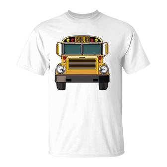 School Bus Driver Mechanic Road Vehicle Halloween Costume T-Shirt - Seseable