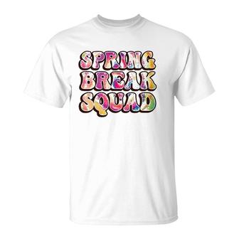 Spring Break Squad Beach Colorful Tie Dye Spring Break 2022 T-shirt - Thegiftio UK