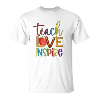 Students Are Inspired By The Teachers Teaching And Love T-Shirt - Seseable