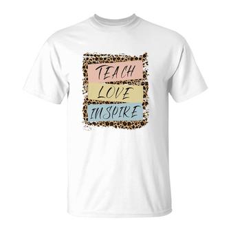 Teach Love Inspire Sending Kindness From Teacher T-Shirt - Seseable