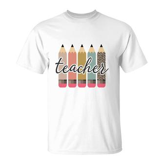 Teacher Pencil Gift Show Respect To Teacher T-Shirt - Seseable