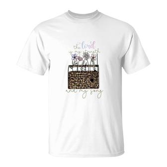 The Lord Of My Strength And My Song Flower And Leopard Christian Style T-Shirt - Seseable