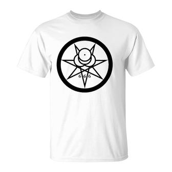 Thelema Mark Of The Beast Crowley 666 Occult Esoteric Magick T-Shirt | Mazezy