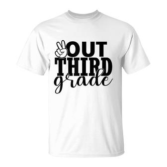 Third Grade Out School - 3Rd Grade Peace Students Kids T-Shirt - Seseable