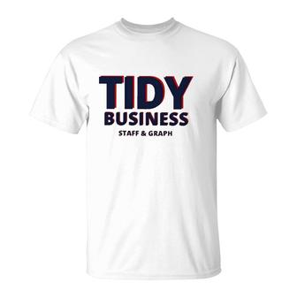Tidy Business Staff And Graph T-Shirt | Mazezy