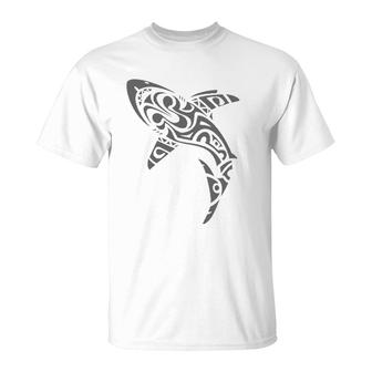 Tribal Shark Lover Ocean Life T-Shirt | Mazezy