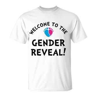 Welcome To The Gender Baby Gender Reveal Party T-Shirt - Seseable