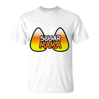 Womens Sugar Mama Funny Halloween For Women T-Shirt - Monsterry