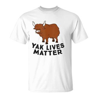 Yak Lives Matter Cute Yak Lover Gift T-Shirt | Mazezy
