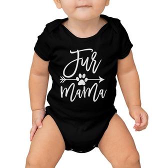 Womens Cute Funny Xmas Gift For Grandma Cat Lover Dog Mom Fur Mama Baby Onesie