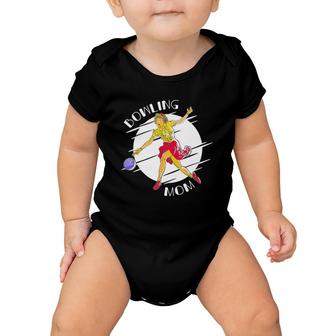 Bowling Mom Mother’S Day 2022 Pin-Up Mama Bowling Player Baby Onesie | Mazezy