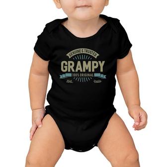 Genuine Grampy Top Great Gifts For Grandpa Fathers Day Men Baby Onesie | Seseable FR