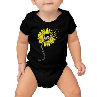 In A World Full Of Grandmas Be A Nana Happy Grandparents Day Baby Onesie | Mazezy