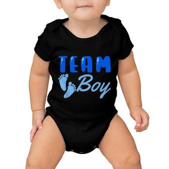 Team Boy Gender Reveal Party Baby Shower Family Matching Baby Onesie - Seseable