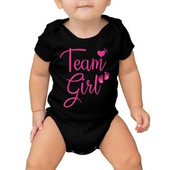 Team Girl Gender Reveal Baby Shower Team Pink Baby Onesie - Seseable