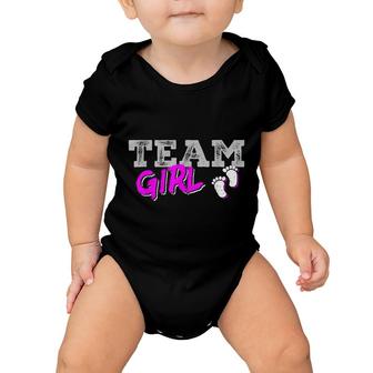 Team Girl Gender Reveal Pregnancy Announcement Baby Shower Baby Onesie - Seseable