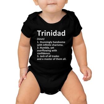 Trinidad Definition Personalized Name Funny Birthday Gift Baby Onesie | Mazezy