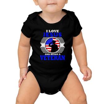 Veteran Christian Military Jesus Gift Dad Husband Baby Onesie - Monsterry