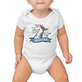 Dadacorn Unicorn Dad Daddycorn Father Unicorn Daddy Baby Onesie | Mazezy