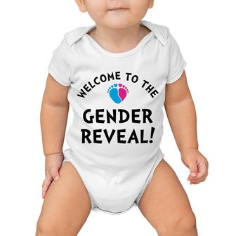 Welcome To The Gender Baby Gender Reveal Party Baby Onesie - Seseable