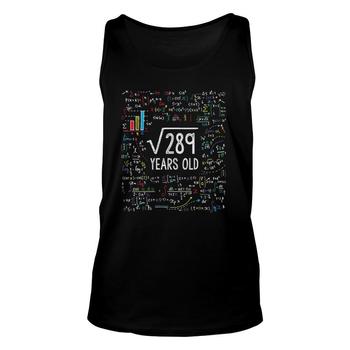 Square Root Of 289 T-Shirt 17th Birthday 17 Years Old Gift Square Root Of 289 T-Shirt 17th Birthday 17 Years Old Gift