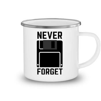 Never Forget Floppy Disk Vintage Tech Funny T-Shirt