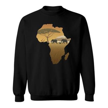 Africa T-Shirt Elephant Map Dad South Animal Big Five Safari Africa T-Shirt Elephant Map Dad South Animal Big Five Safari