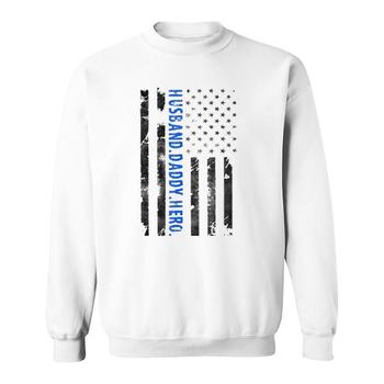 Husband Daddy Hero Police Officer Sheriff Father's Day Shirt Husband Daddy Hero Police Officer Sheriff Father's Day Shirt