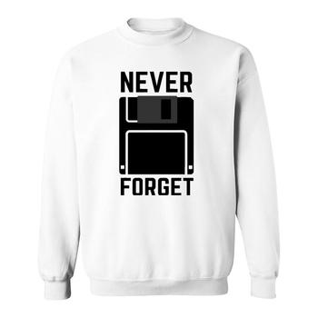 Never Forget Floppy Disk Vintage Tech Funny T-Shirt