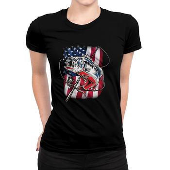 Fishing American Flag Vintage Tshirt Usa Bass Fisherman Gift Fishing American Flag Vintage Tshirt Usa Bass Fisherman Gift