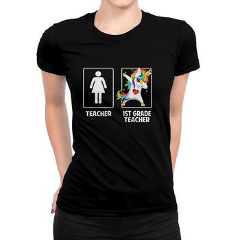 First Grade Teacher Unicorn Dabbing Funny T Shirt Gifts Dab First Grade Teacher Unicorn Dabbing Funny T Shirt Gifts Dab