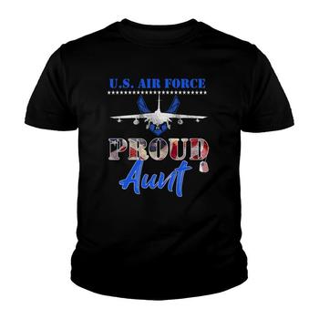 Proud Air Force Aunt T-Shirt Military Pride Tee Proud Air Force Aunt T-Shirt Military Pride Tee