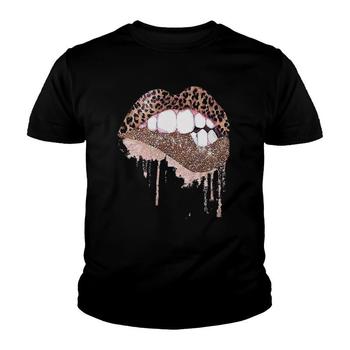 Sexy Leopard Print Lips Kiss T-Shirt
