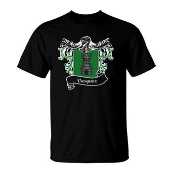 Vasquez Coat Of Arms Surname Last Name Family Crest T-Shirt Vasquez Coat Of Arms Surname Last Name Family Crest T-Shirt