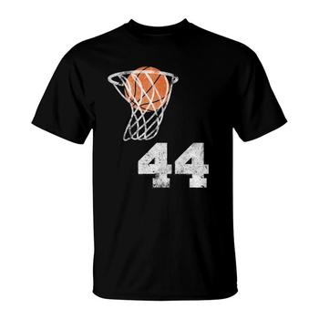 Vintage Basketball Jersey Number 44 T-Shirt Player Number Vintage Basketball Jersey Number 44 T-Shirt Player Number