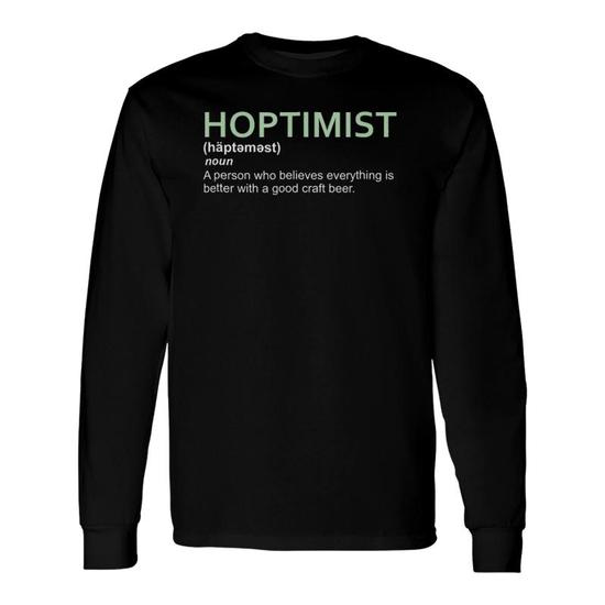 Original Hoptimist Short Sleeve Shirt For Craft Beer Lovers