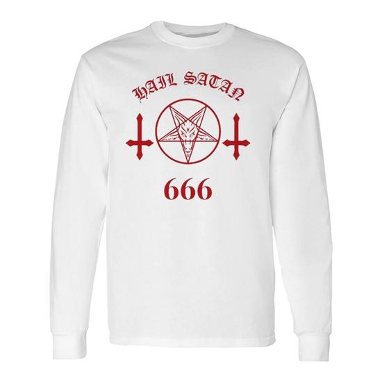 Hail Satan Satanic Pentagram Upside Down Cross 666 T-Shirt Hail Satan Satanic Pentagram Upside Down Cross 666 T-Shirt