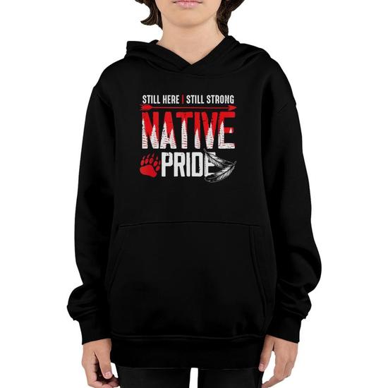 Native American Heritage Indigenous Pride Native American Youth Hoodie Mazezy