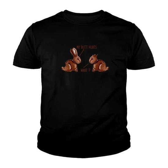 Happy Easter Bunny Graphic T-Shirt For Women - Funny Rabbit Letter Print Tee, Grey Medium