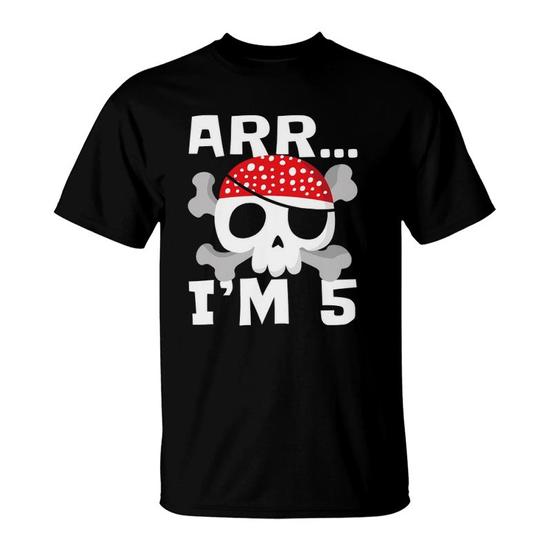 Arr I'm 8 Pirate Birthday Shirt | Pirate Tee