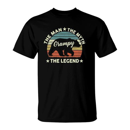 Grampy - The Man Myth Legend Shirt, Gift Fathers Day Tshirt