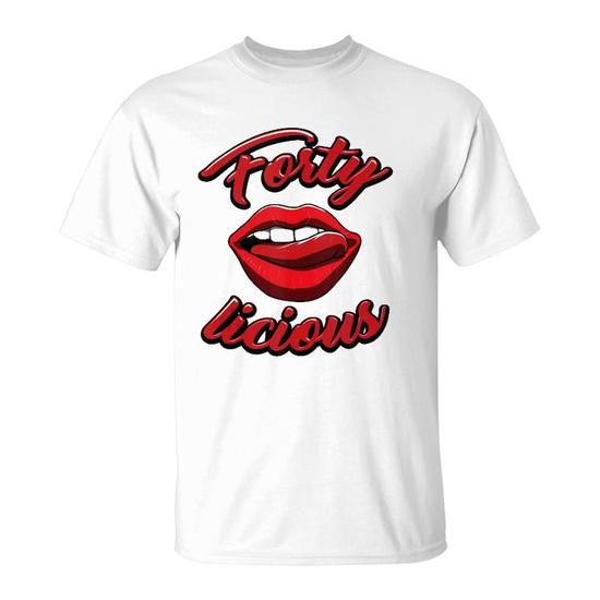 Funny 40th Birthday Fortylicious 40 Year Old Birthday Gift T-Shirt