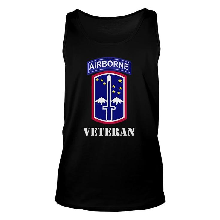 172Nd Infantry Patch - Airborne Tab White Veteran Chest Unisex Tank Top