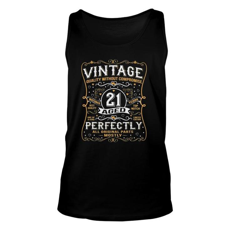 21 Years Old Gifts Vintage Born In 2000 Classic 21St Birthday Unisex Tank Top